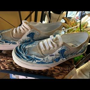 Vans size 9 Hand Painted